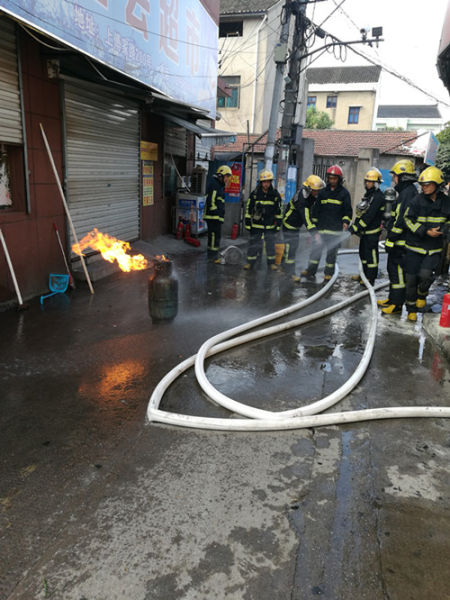 圖為：事故現(xiàn)場。消防供圖